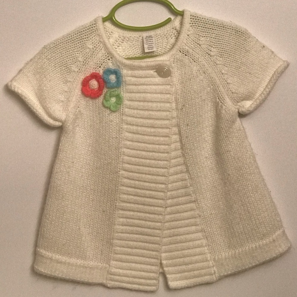 Knitted Fashion Girls Short Sleeve Sweater